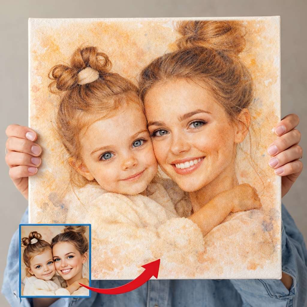 Custom Watercolor Portrait from Photo